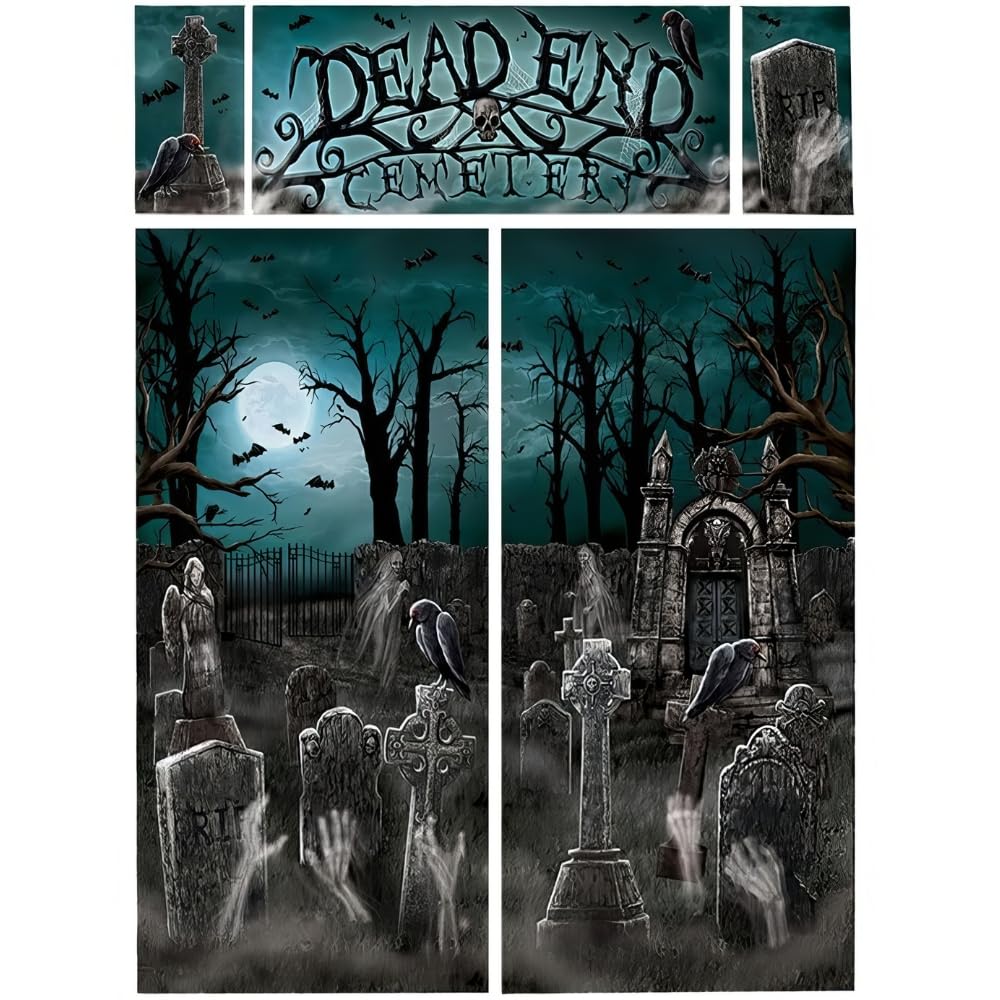 Amazon.co.jp: Gothic Halloween Dead End Cemetery Graveyard Scene